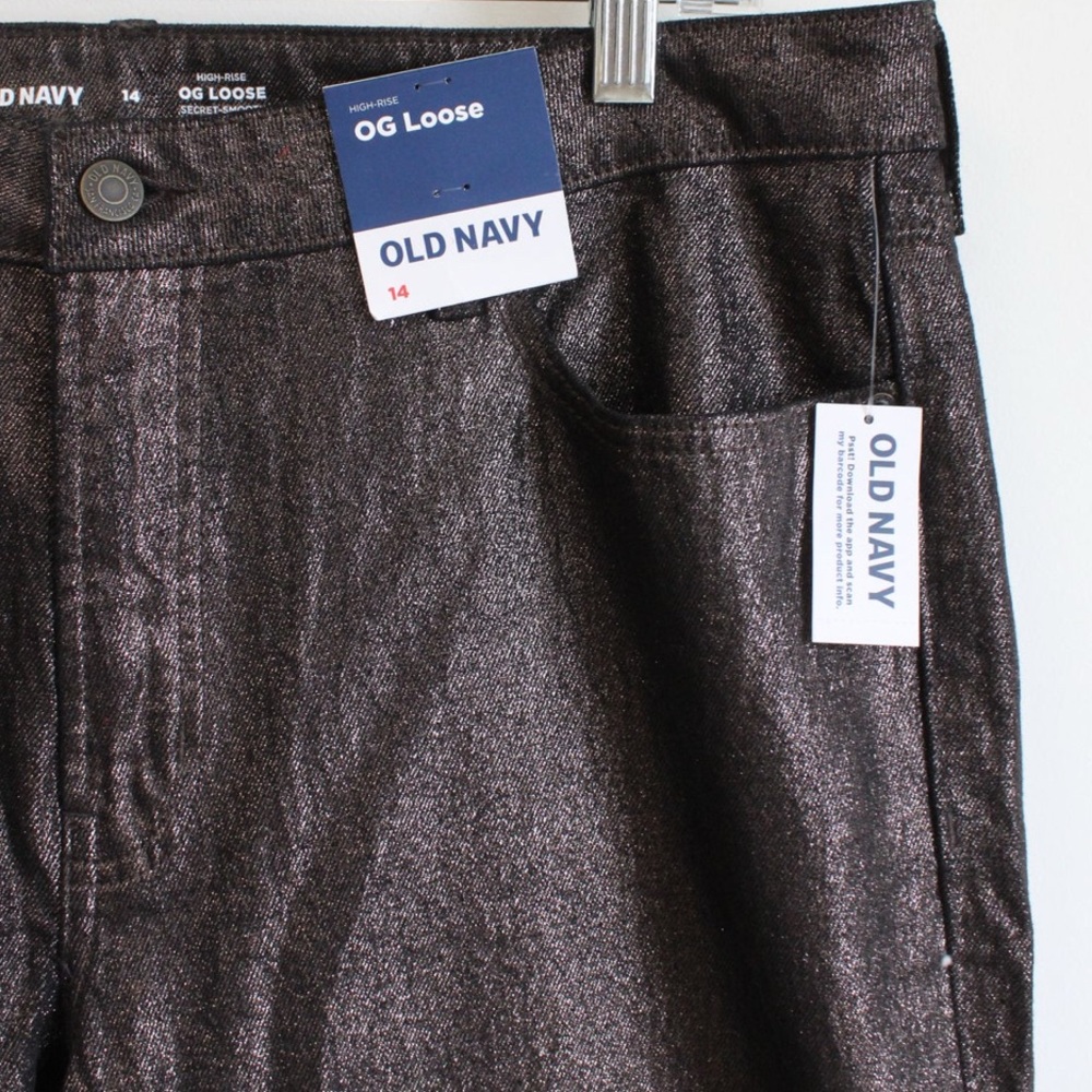 Old Navy O.G Straight Metallic Pants